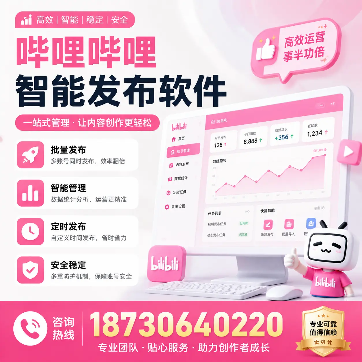 如何评估哔哩哔哩智能发布软件的ROI?自贡 企业必读